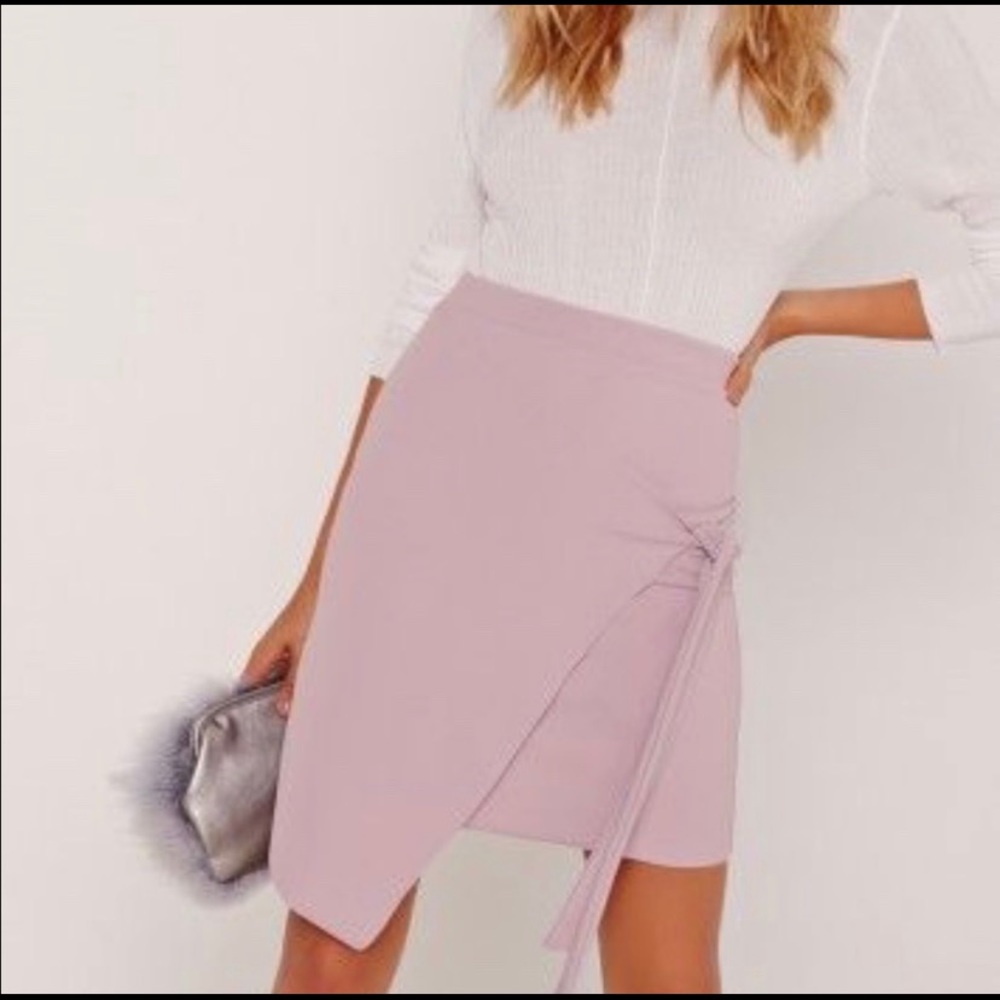 Lilac wrap skirt